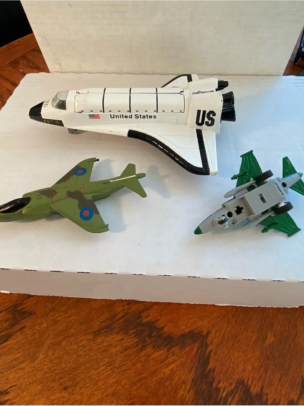 Vintage White Space Shuttle Toy - Kids Toys